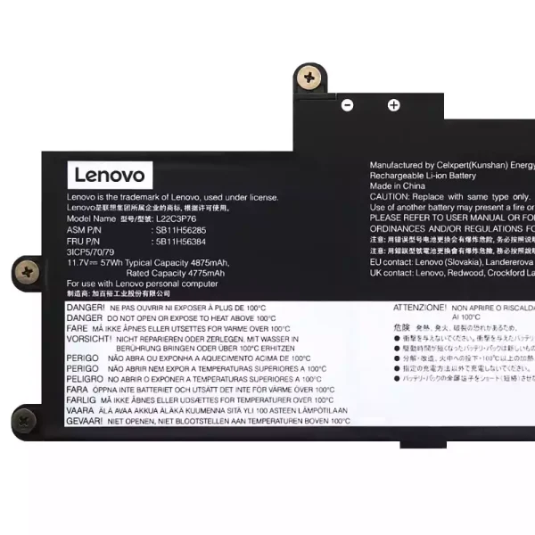 Bateria para notebook LENOVO L22C3P76 SB11H56285 5B11H56384 - Image 3