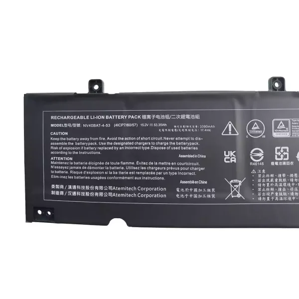Bateria para notebook CLEVO NV40BAT-4-53 - Image 3