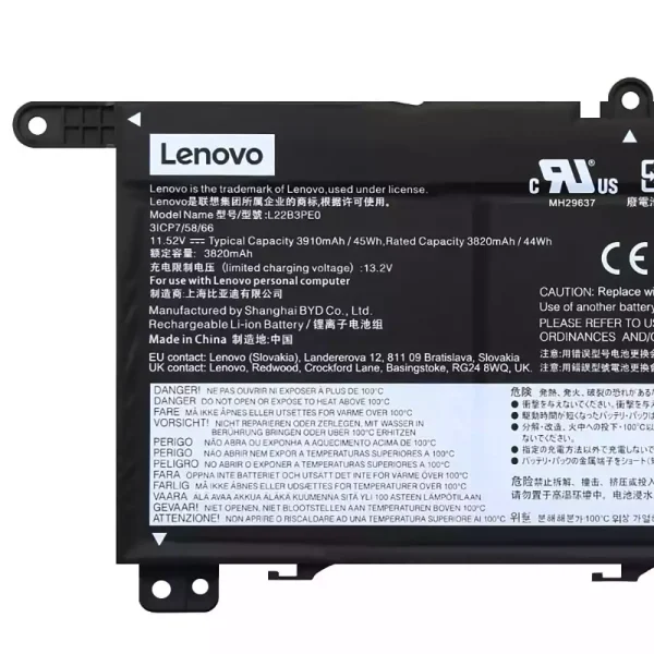 Bateria para notebook LENOVO L22B3PE0 L22C3PE0 L22M3PE0 - Image 3