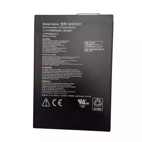 Bateria para notebook BA800000
