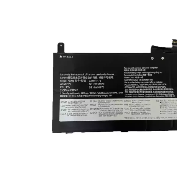 Bateria para notebook LENOVO L21M4P76 L21D4P76 - Image 3