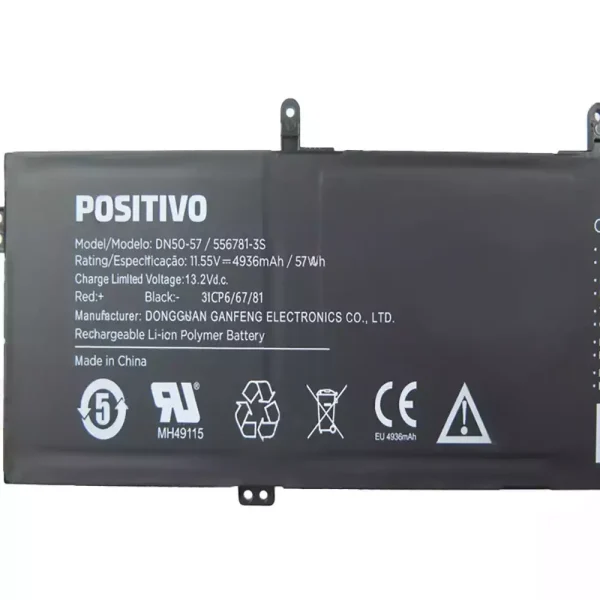 Bateria para notebook POSITIVO DN50-57 556781-3S - Image 3