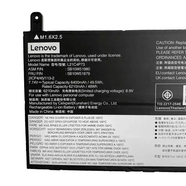 Bateria para notebook LENOVO L21M4P73 L21C4P73 - Image 2