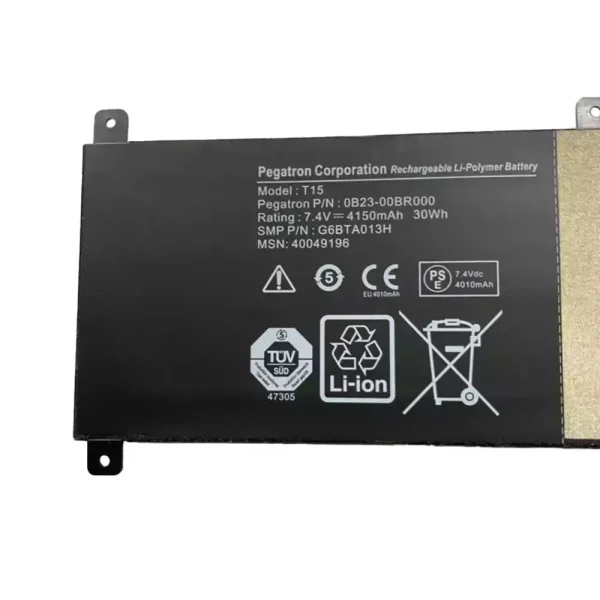 Bateria para notebook 0B23-00BR000 G6BTA013H T15 - Image 2
