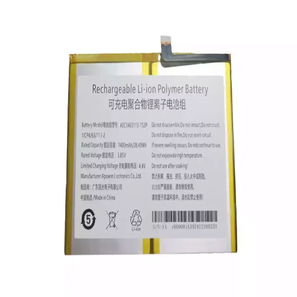 Bateria para notebook AEC3463113-1S2P