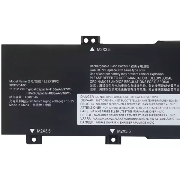 Bateria para notebook LENOVO L22X3PF2 L22L3PF2 L22M3PF2 L22D3PF2 L22C3PF2 - Image 3