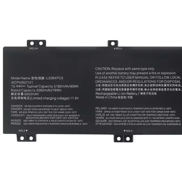Bateria para notebook LENOVO L22B4PC0 L22M4PC0 L22D4PC0 L22C4PC0 L22X4PC0 - Image 3