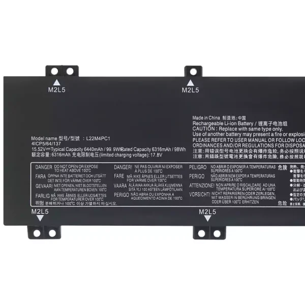 Bateria para notebook LENOVO L22M4PC1 L22D4PC1 L22X4PC1 - Image 3