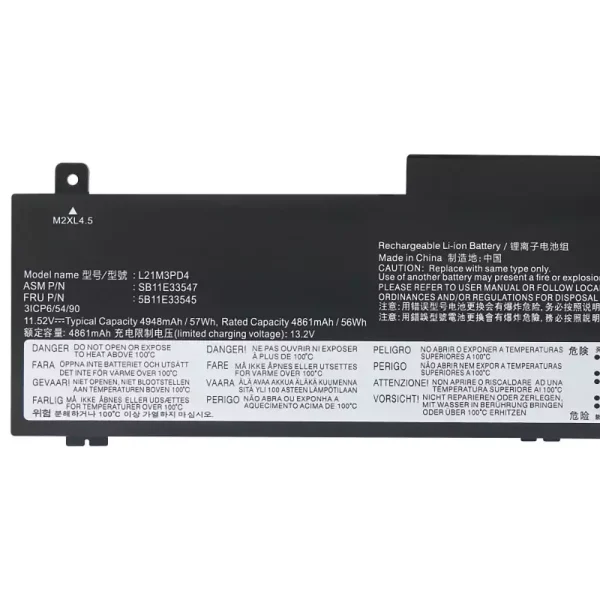 Bateria para notebook LENOVO L21M3PD4 - Image 3