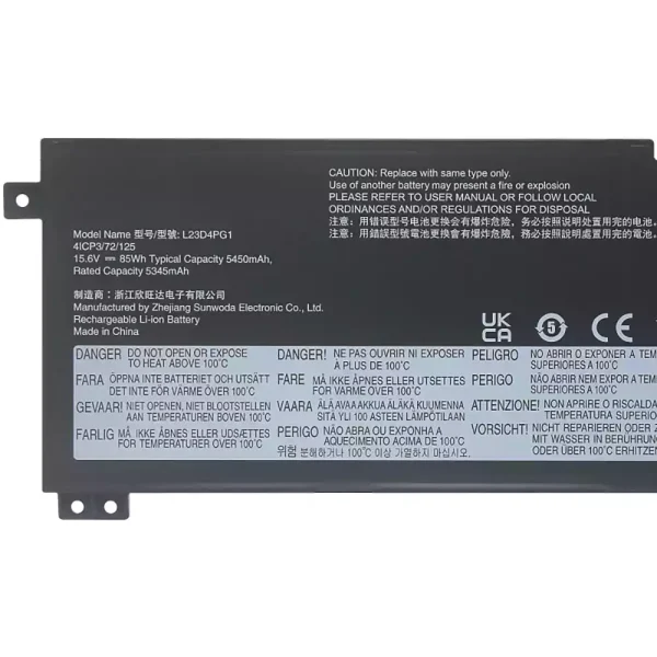 Bateria para notebook LENOVO L23N4PG1 L23X4PG1 L23D4PG1 - Image 3