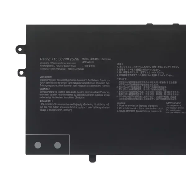 Bateria para notebook ASUS C41N2304 - Image 3