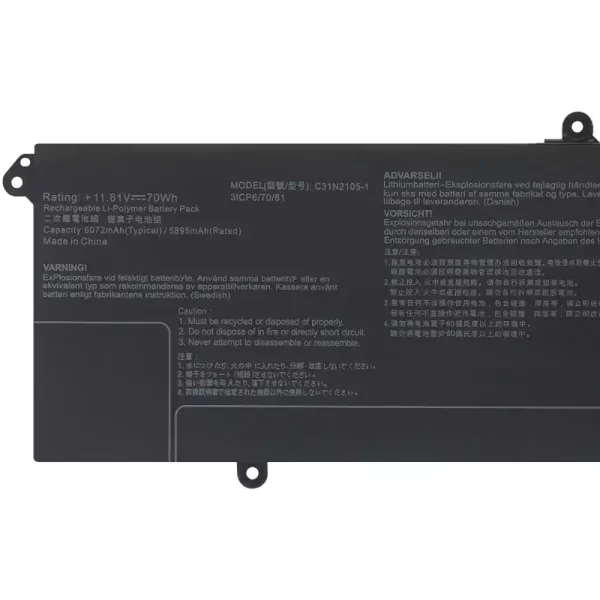 Bateria para notebook ASUS C31N2105-1 - Image 3