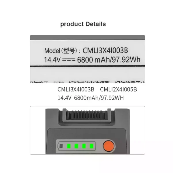 Bateria nova para COMEN CMLI2X4I005B CMLI2X4I002B - Imagem 4