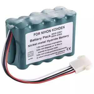 Bateria nova para Nihon Kohden BSM-2300 BSM-2300A,BSM-2300K,BSM-2301,BSM-2301A,BSM-2301C,BSM-2301K,BSM-2303,BSM-2303C,BSM-2303K,BSM-2304,BSM-2304A