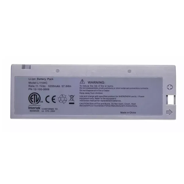 Bateria nova para BIOLIGHT LI1104C,12-100-0006