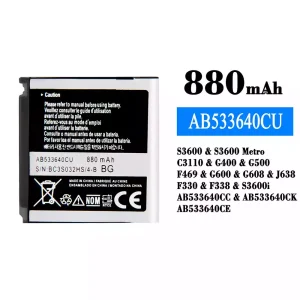 Bateria AB533640CU para Samsung S3600/S3600 Metro