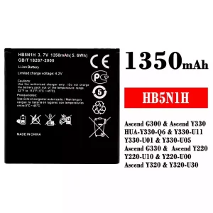 Bateria HB5N1H para HUAWEI Ascend G300 / Ascend Y330