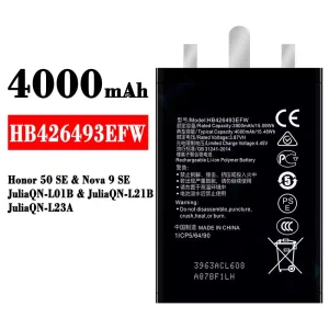 Bateria HB426493EFW para HUAWEI Honor 50 SE / Nova 9 SE