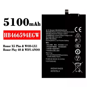Bateria HB466594EGW para HUAWEI Honor X5 Plus / Honor Play 40