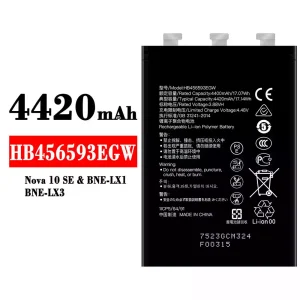 Bateria HB456593EGW para HUAWEI Nova 10 SE