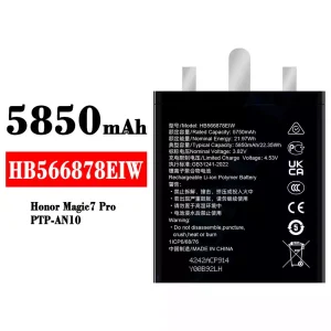 Bateria HB566878EIW para HUAWEI Honor Magic 7 Pro
