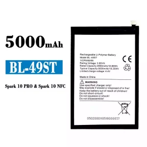 Bateria BL-49ST para Tecno Spark 10 pro / Spark 10 NFC