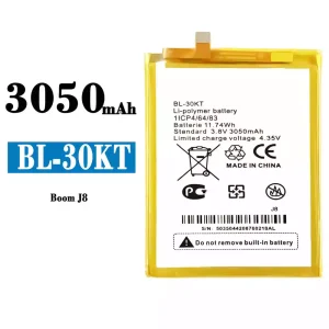 Bateria BL-30KT para Tecno Boom J8