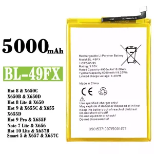 Bateria BL-49FX para Infinix Hot 8 /Hot 8 Lite / Hot 9 / Hot 9 Pro  / Note 7 Lite / Hot 10 Lite / Smart 5