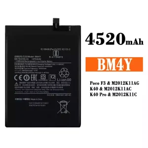 Bateria BM4Y para Xiaomi Redmi K40 / Redmi K40 Pro /Poco F3