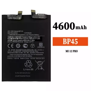 Bateria BP45 para Xiaomi MI 12 Pro