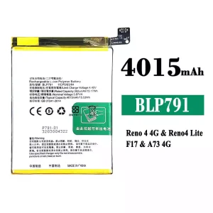 Bateria BLP791 para OPPO Reno 4 4G /Reno 4 Lite /F17 /A73 4G