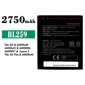 Bateria BL259 para Lenovo Vibe K5 / Lemon 3 / Vibe K5 Plus