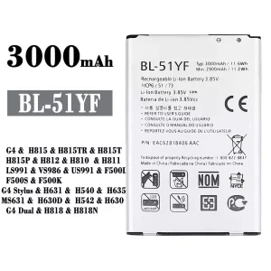 Bateria BL-51YF para LG G4 /G4 Stylus / G4 Dual