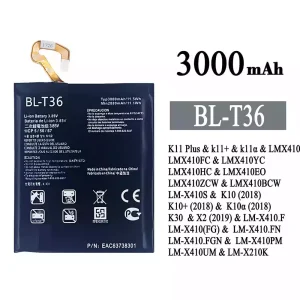 Bateria BL-T36 para LG K11 Plus /K10 / K10+