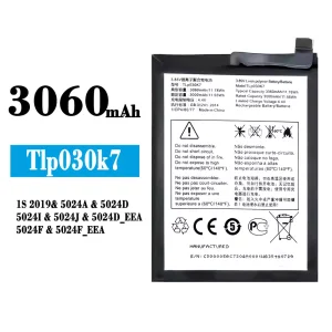 Bateria TLP030K7 para Alcatel 1s 2019