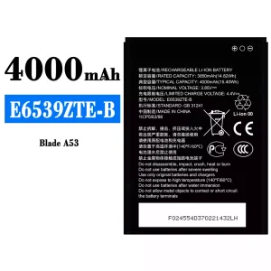 Bateria E6539ZTE-B para ZTE Blade A53