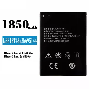 Bateria Li3818T43P3h695144 para ZTE Blade G Lux/Kis 3 Max/V830w