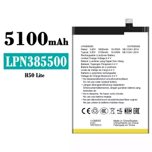 Bateria LPN385500 para Hisense E50 Lite