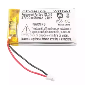 Bateria nova para Sena 10S,20S,Sena 30K SP46,Sena Tufftalk Lite,Sena 10S-01,Sena 20s-01,Sena 20s evo,Sena 30K-01D,802540