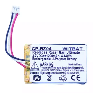Bateria nova para Blackshark V2 Pro,Razer Kraken V3 Pro,Kraken BT Kitty Edition,Barracuda X Wireless,JBL Tune 3