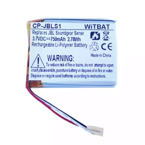 Bateria nova para JBL Soundgear Sense Earphone estojo de carregamento