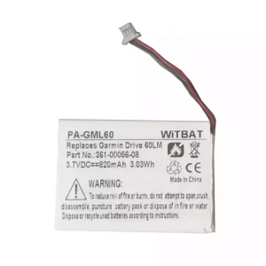 Bateria para Garmin Drive 60LM,Dezl OTR700,EDGE Explore 2