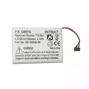 Bateria para Garmin T 5 Mini,TT 15 Mini GPS,361-00035-09